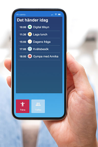 Brukarens dag i mobilen - min dag pt