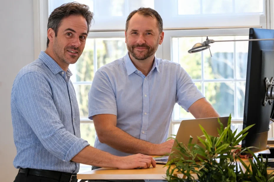 Mattias Hallström och Peter Mattsson, grundare av Digitala Samtal